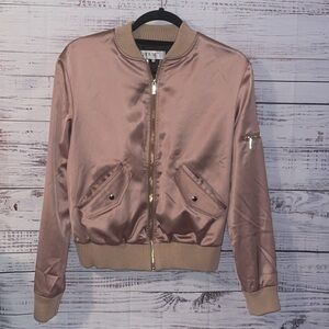 House Of CB Satin Bomber Jacket